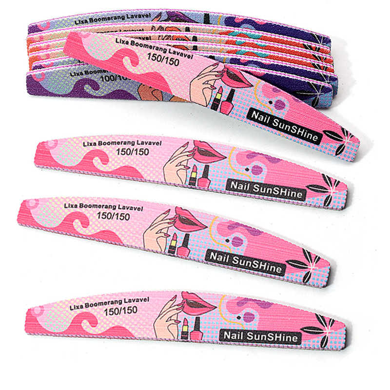 25/50 kom Šareni brusni papir Turpija za nokte 80/100/150/180 Alati za nokte Podrezivanje stopala Trljanje Obostrano poliranje Dodaci za nokte