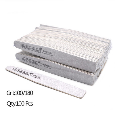 100 komada Jake, debele brusne drvene turpije za nokte Multi Limas turpije za poliranje Puferi za brušenje noktiju Periva drvena turpija za šmirgl