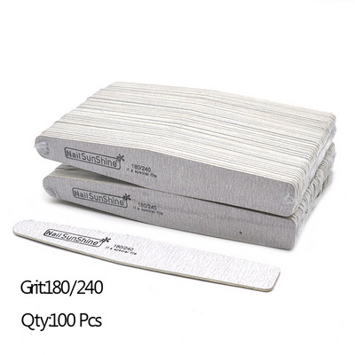 100 komada Jake, debele brusne drvene turpije za nokte Multi Limas turpije za poliranje Puferi za brušenje noktiju Periva drvena turpija za šmirgl