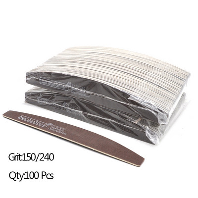 100 komada Jake, debele brusne drvene turpije za nokte Multi Limas turpije za poliranje Puferi za brušenje noktiju Periva drvena turpija za šmirgl