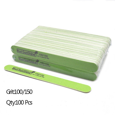 100 komada Jake, debele brusne drvene turpije za nokte Multi Limas turpije za poliranje Puferi za brušenje noktiju Periva drvena turpija za šmirgl