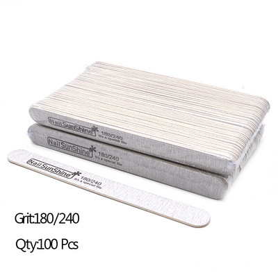 100 komada Jake, debele brusne drvene turpije za nokte Multi Limas turpije za poliranje Puferi za brušenje noktiju Periva drvena turpija za šmirgl