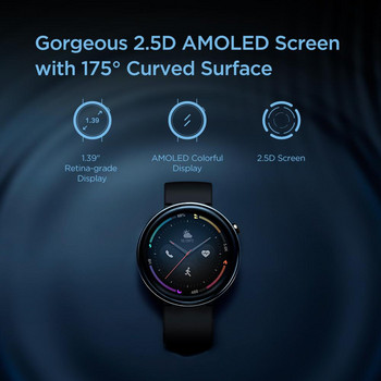 Amazfit Smartwatch 2 Оригинален Andriod OS 1,39-инчов AMOLED дисплей Керамичен панел 10 спортни режима GPS+LONASS за Android IOS