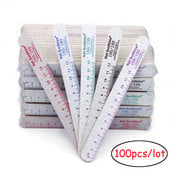 100db/tétel Fa körömreszelő Professzionális 100/150/180/240 körömreszelő manikűrhöz Szürke vonalzó gélpolírozás fa csiszoló műköröm