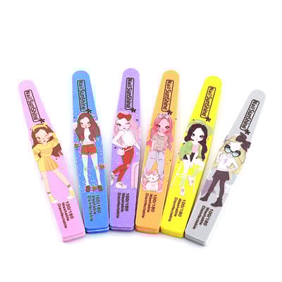 25/50 KOM. Profesionalne turpije za nokte za manikuru Brušenje 100/180 Romb dvostrane pufere za nokte Sponge Art Nail Accessions