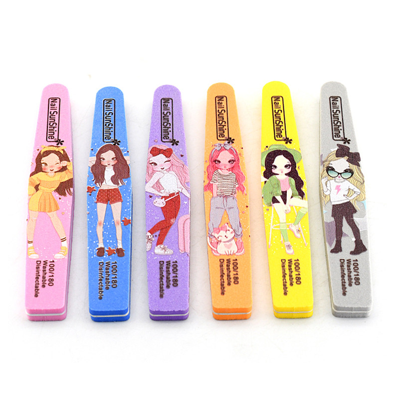 25/50 KOM. Profesionalne turpije za nokte za manikuru Brušenje 100/180 Romb dvostrane pufere za nokte Sponge Art Nail Accessions