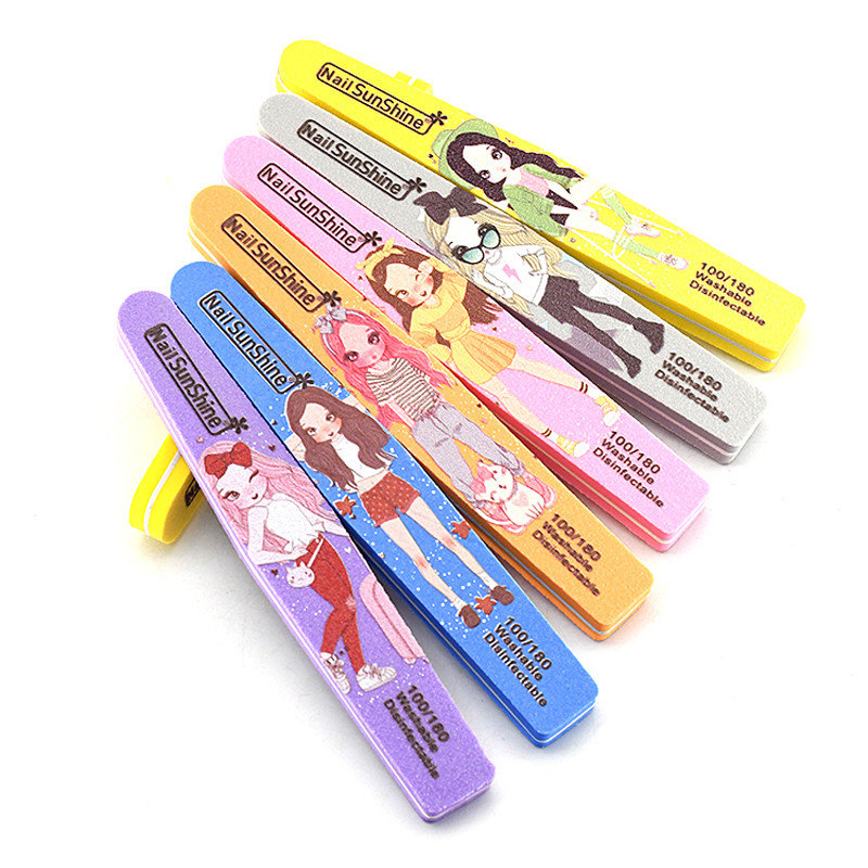 25/50 KOM. Profesionalne turpije za nokte za manikuru Brušenje 100/180 Romb dvostrane pufere za nokte Sponge Art Nail Accessions