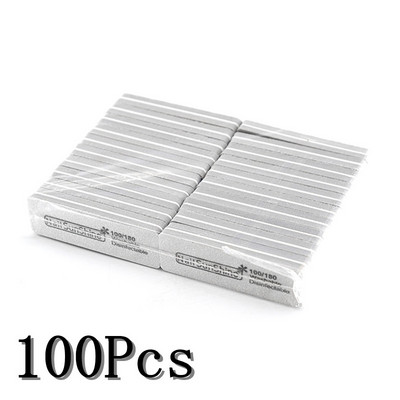 50/100 Kétoldalas körömreszelő szivacs Kék Narancs Sárga Lila Rózsaszín Szürke Szemcse 100 180 Csiszolás Art Körömpolírozó Manikűr eszközök