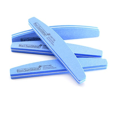 50/100 kom. Profesionalna turpija za nokte 100 180 zrnatosti Half Moon Nail Buffer Turpije Brusni papir Brusna turpija za nokte za alate za manikuru