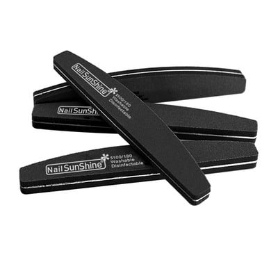 50/100 kom. Profesionalna turpija za nokte 100 180 zrnatosti Half Moon Nail Buffer Turpije Brusni papir Brusna turpija za nokte za alate za manikuru