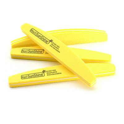 50/100 kom. Profesionalna turpija za nokte 100 180 zrnatosti Half Moon Nail Buffer Turpije Brusni papir Brusna turpija za nokte za alate za manikuru