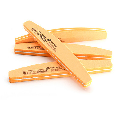 50/100 kom. Profesionalna turpija za nokte 100 180 zrnatosti Half Moon Nail Buffer Turpije Brusni papir Brusna turpija za nokte za alate za manikuru