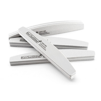 50/100 kom. Profesionalna turpija za nokte 100 180 zrnatosti Half Moon Nail Buffer Turpije Brusni papir Brusna turpija za nokte za alate za manikuru
