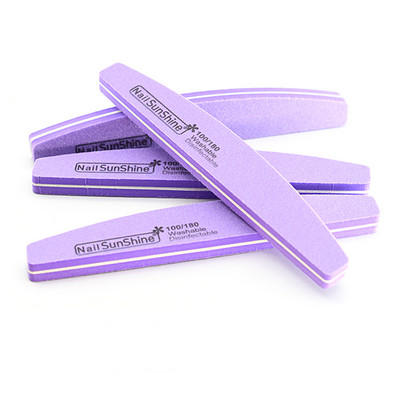 50/100 kom. Profesionalna turpija za nokte 100 180 zrnatosti Half Moon Nail Buffer Turpije Brusni papir Brusna turpija za nokte za alate za manikuru