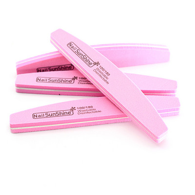 50/100 kom. Profesionalna turpija za nokte 100 180 zrnatosti Half Moon Nail Buffer Turpije Brusni papir Brusna turpija za nokte za alate za manikuru