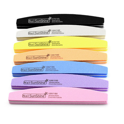 50/100 kom. Profesionalna turpija za nokte 100 180 zrnatosti Half Moon Nail Buffer Turpije Brusni papir Brusna turpija za nokte za alate za manikuru