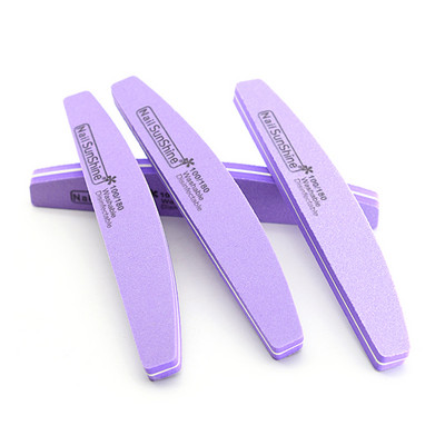 50/100 kom. Profesionalna turpija za nokte 100 180 zrnatosti Half Moon Nail Buffer Turpije Brusni papir Brusna turpija za nokte za alate za manikuru