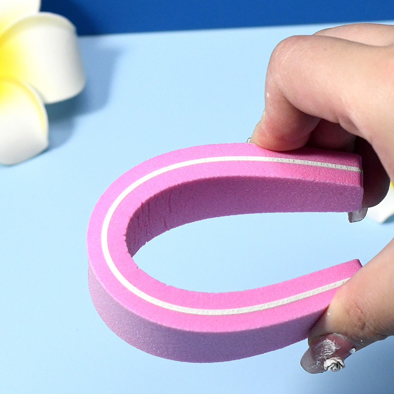 50/100 kom. Profesionalna turpija za nokte 100 180 zrnatosti Half Moon Nail Buffer Turpije Brusni papir Brusna turpija za nokte za alate za manikuru