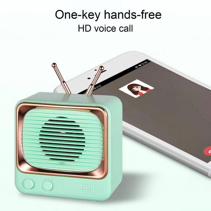 Bluetoothi kõlar Väike teler Kaasaskantav plastikust juhtmevaba Bluetooth-kõlar reisimiseks