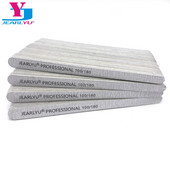 500 komada Siva drvena turpija za nokte Buffer blok za poliranje Brusna turpija smalto semipermanente 100/180 zrnatost Alat za nokte Ravni debeli štapić