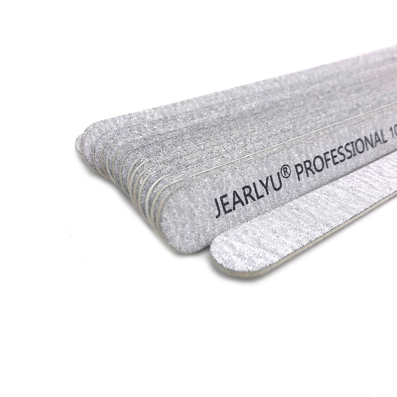 500 komada Siva drvena turpija za nokte Buffer blok za poliranje Brusna turpija smalto semipermanente 100/180 zrnatost Alat za nokte Ravni debeli štapić