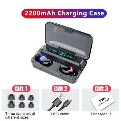 V5.1 F9 Tws ασύρματα ακουστικά M10 Ακουστικά bluetooth sport Αδιάβροχα ακουστικά HiFI Stereo arbuds Για iPhone Android pnhone