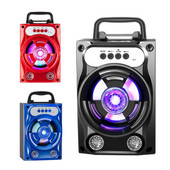 Bežični Bluetooth zvučnik USB MP3 U Disk Subwoofer Multimedijski zvučnik Šarena svjetla Vodootporan Vanjski Prijenosni