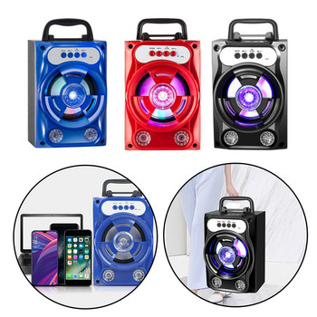 Ασύρματο ηχείο Bluetooth USB MP3 U Disk Subwoofer Πολυμέσα Ηχείο Colorful Lights Αδιάβροχο εξωτερικό φορητό
