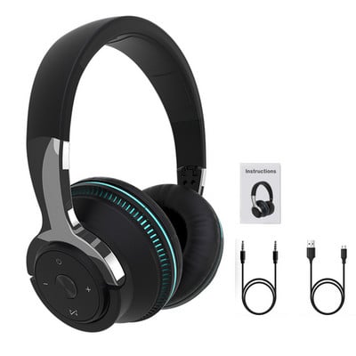 Slušalice s mikrofonom Gamerske slušalice Blutooth Surround Sound Stereo bežične slušalice USB s mikrofonom Šareno svjetlo Slušalice za prijenosno računalo
