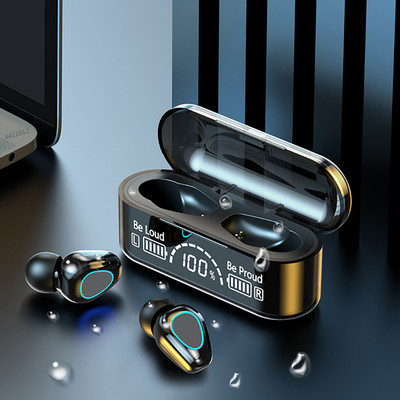 Jauna stila TWS bezvadu Bluetooth 5.2 austiņas Stereo sporta ūdensnecaurlaidīgas auss āķa austiņas ar mikrofonu 3500mAh uzlādes kaste