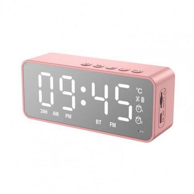 Ασύρματο ηχείο Bluetooth Επαναφορτιζόμενο φως Πολυλειτουργικό ψηφιακό ηλεκτρονικό ρολόι Ένδειξη θερμοκρασίας Ηχείο ραδιοφώνου FM