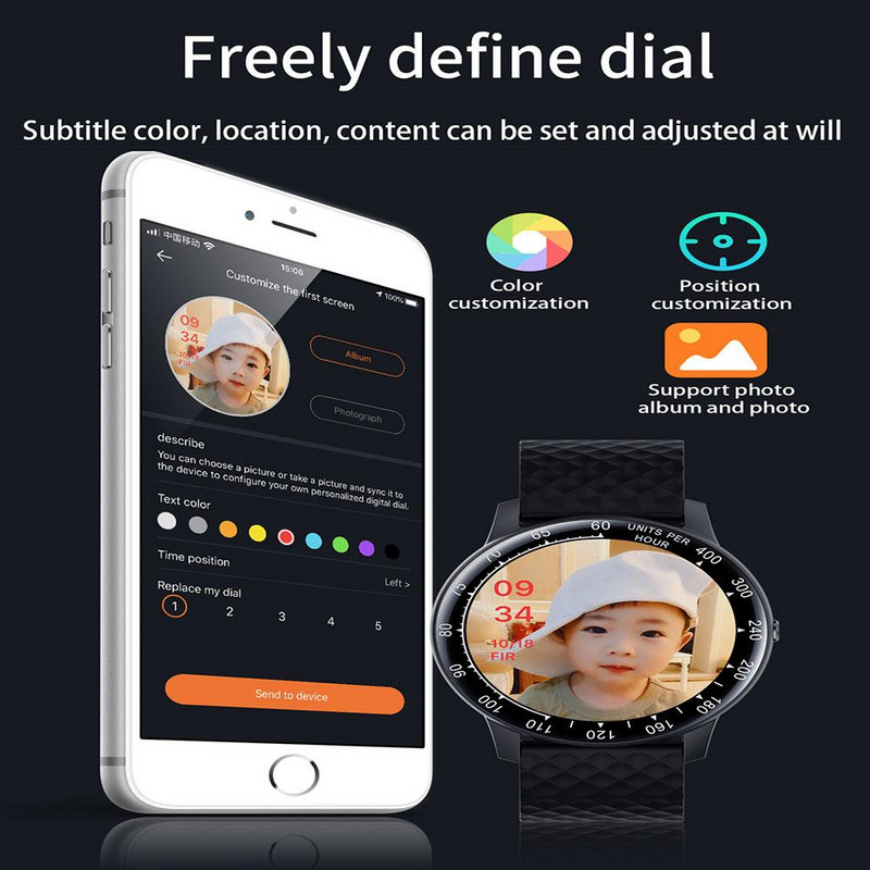 H30 Smart Watch Férfi Női Barkács óralap Full Touch Fitness Tracker Pulzusszám Vérnyomás Okosóra IP68 Vízálló óra