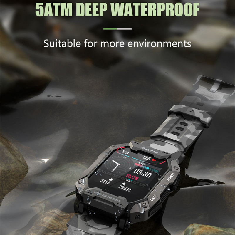 Pametni satovi za muškarce Fitness Novo u 5ATM Vodootporni satovi Satovi za sport na otvorenom Plivanje Prevencija pada Muški satovi Uspon