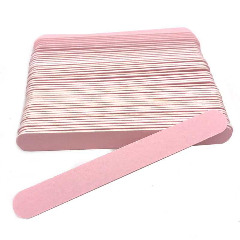 500 db Kétoldalas körömreszelő 240/240 fa körömreszelő Lime a Ongle Mini Kalk Nagels csiszolópapír eldobható manikűr lakk eszközök
