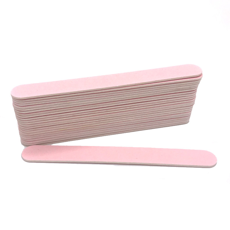 500 db Kétoldalas körömreszelő 240/240 fa körömreszelő Lime a Ongle Mini Kalk Nagels csiszolópapír eldobható manikűr lakk eszközök