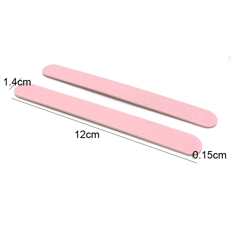 500 db Kétoldalas körömreszelő 240/240 fa körömreszelő Lime a Ongle Mini Kalk Nagels csiszolópapír eldobható manikűr lakk eszközök