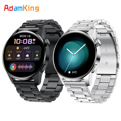 2021 нов мъжки смарт часовник Bluetooth Call Водоустойчив спортен фитнес Heart Rate Smartwatch за Huawei Android IOS Phone PK Watch 3