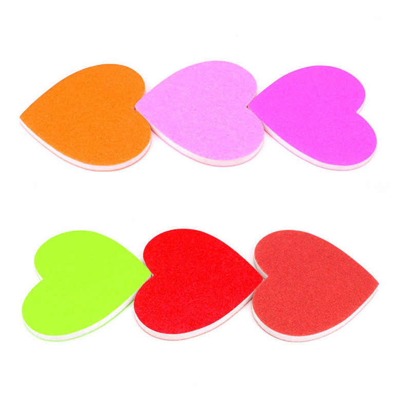 20 kom Mini spužvaste turpije Heart Salon Brusni pufer Polish Block Turpije za nokte Poklon dvostrana manikura pedikura alati za šminkanje