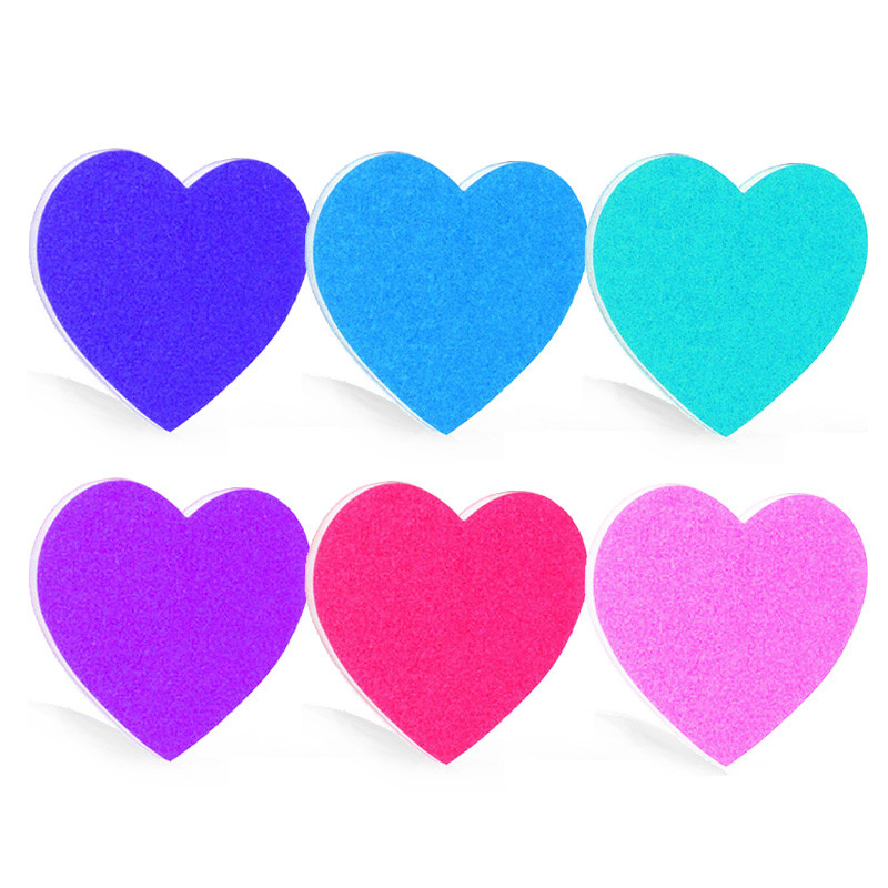 20 kom Mini spužvaste turpije Heart Salon Brusni pufer Polish Block Turpije za nokte Poklon dvostrana manikura pedikura alati za šminkanje