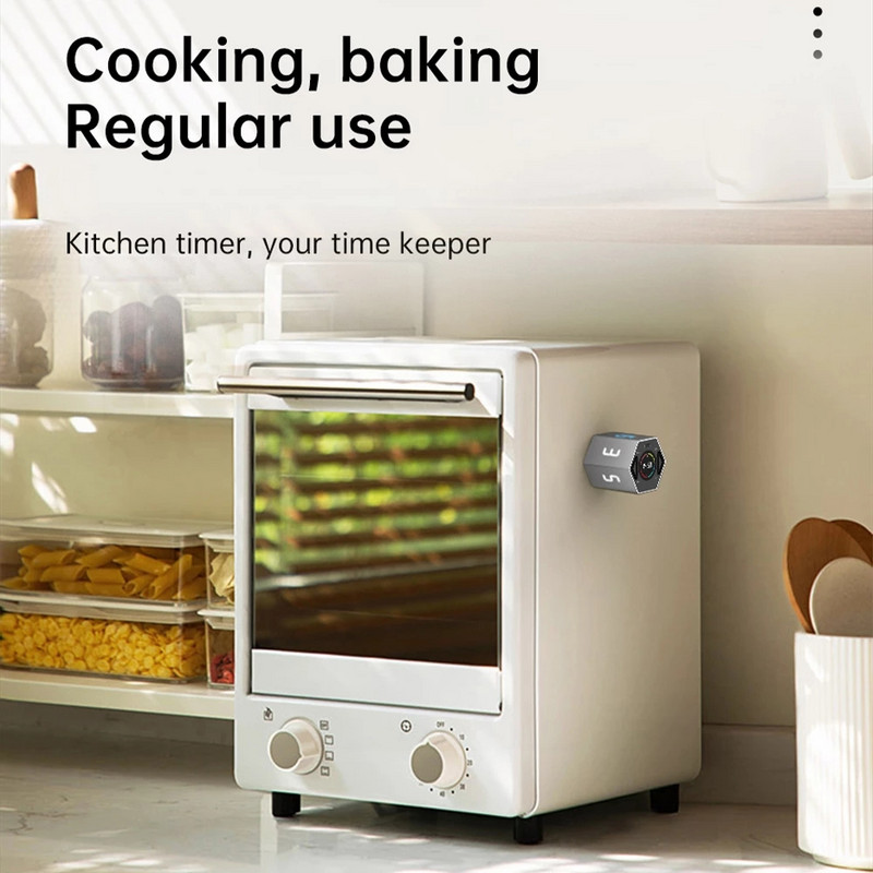 Digitalni LED mjerač vremena Kuhinjski mini budilnik USB elektronička štoperica s odbrojavanjem Magnetski preklopni mjerač vremena za učenje kuhanja Tuš