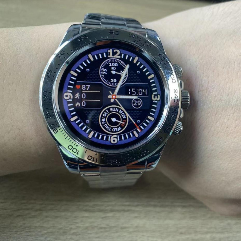 Sportski pametni sat za muškarce AW13 HD šarena kvaliteta slike, potpuni zaslon osjetljiv na dodir, metalno kućište, više brojčanika, Bluetooth pozivi, reprodukcija glazbe