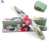 5 buc/lot pile profesionale pentru unghii bloc tampon pentru pedichiură, manichiură UV Gel de lustruit 180/180 pile pentru unghii cu barcă verde în stil chinezesc