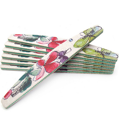 5 buc/lot pile profesionale pentru unghii bloc tampon pentru pedichiură, manichiură UV Gel de lustruit 180/180 pile pentru unghii cu barcă verde în stil chinezesc