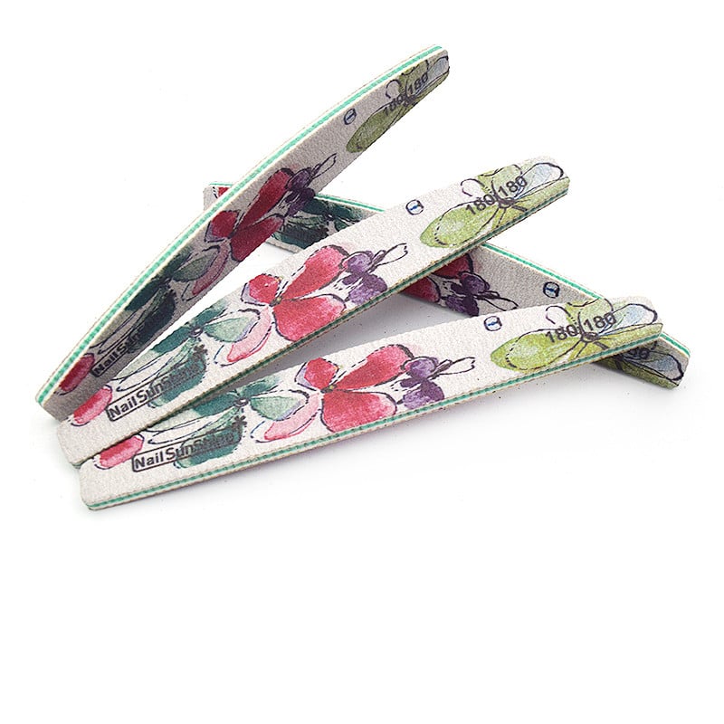 5 kom/lot Profesionalne rašpice za nokte Blok pufer za pedikuru manikuru UV gel za poliranje 180/180 Green Boat Turpije za nokte kineski stil