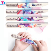 16 db / tétel Fa körömreszelő színes tinta Kétoldalas körömpuffer lakk hordozható manikűr csiszolóreszelő Vijlen Nails Art barkácseszköz