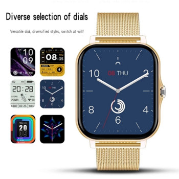 2022 Смарт часовник за мъже, жени Xiao Монитор на сърдечния ритъм Спорт Фитнес Mi Gold Smartwatch Подарък за Apple Huawei