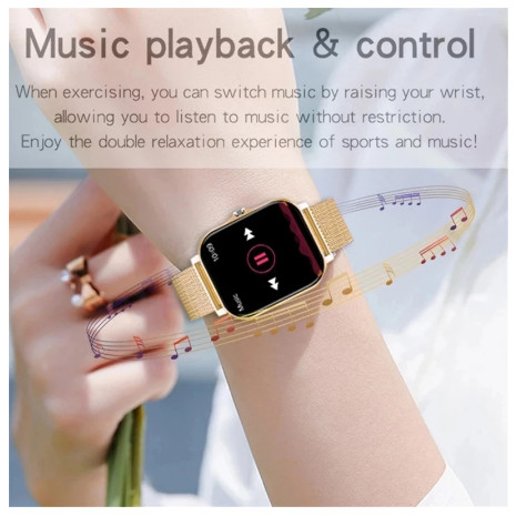 Έξυπνο ρολόι 2022 για άνδρες γυναίκες Xiao Heart Rate Monitor Sport Fitness Mi Gold Smartwatch Δώρο για την Apple Huawei