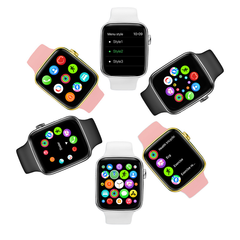 2022. Pametni sat s bežičnim punjenjem 1,9 inča preko cijelog zaslona Bluetooth poziva NFC Vodootporni satovi za muškarce Žene Sportski pametni sat