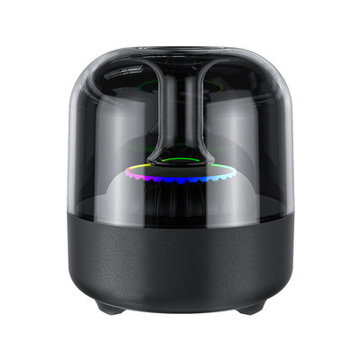 3D kućni Bluetooth zvučnik Surround Transparent Color Light Atmosphere Mini zvučnik Bežična TF kartica Subwoofer Vanjski zvučnik