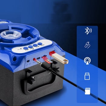 Нов висококачествен външен безжичен Bluetooth високоговорител Преносима USB карта Външен преносим високоговорител Square Dance Sound